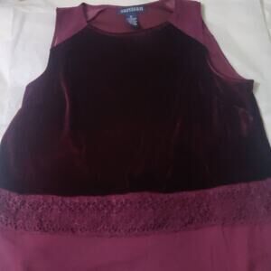 Artisan velour dressy top, M